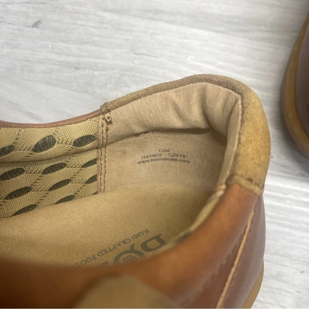 Born Ashram II Brown Leather Lace-Up Comfort Sneakers Men’s Size 12